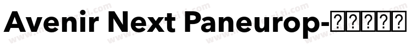 Avenir Next Paneurop字体转换